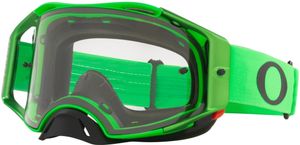 Oakley Airbrake Clear Motocross Brille (Green/Black,One Size)