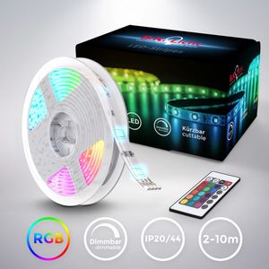 2-10m LED Band Streifen RGB Stripe Lichtleiste Lichtschlauch Farbwechsel TV