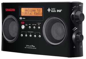 Sangean DPR-25 schwarz DAB+/UKW-RDS-Radio