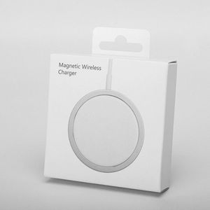 MagSafe kompatibel Wireless Charger für Apple iPhone 12 13 14 15 Pro / Plus / Pro Max uvm. kabelloses Ladegerät Magnetisch Induktiv Weiß USBC 15W