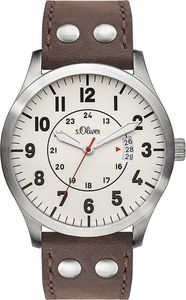 s.Oliver Herren Uhr Armbanduhr Leder SO-3265-LQ