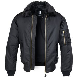 Bunda Brandit MA2 Jacket Fur Collar black - L