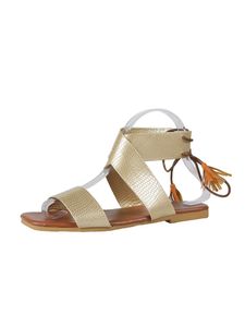Damen Sommer Klassische Sandalen Leicht Lässig Schuhe Knöchelgurt Offene Zehensandalen Golden,Größe:EU 35