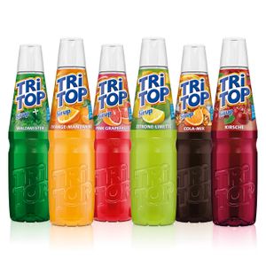 TRi TOP 6x Topseller Sirup Getränkesirup Konzentrat Sprudler Soda Geschmack