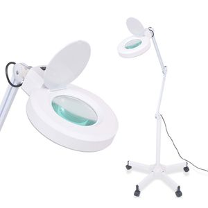 Kozmetická lampa s lupou a stojanom