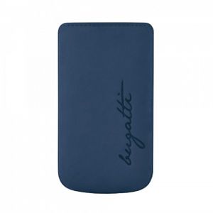 bugatti Perfect Velvety Tasche Apple iPhone Smartphone - Kobalt - Nubukleder Body - Wasserdicht - Sporty