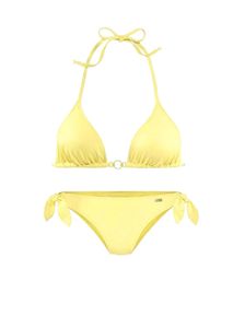 BUFFALO Damen Marken-Triangel-Bikini, hellgelb, Cup-A/B, Größe:38, Cup Größe:A/B-Cup