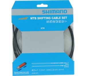 Shimano Schaltzug-Set MTB XTR polymerbeschichtet, Farbe:schwarz, Auswahl:2.000 mm