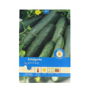 Schälgurke grün & lang Fatum Senfgurke 20 Pflanzen Gurken Samen Salatgurke