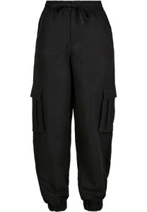 Urban Classics dámske nohavice Cargohose Viscose Twill Cargo Pants TB3434 Schwarz Black L