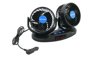 Compass 07224 - Ventilator Mitchell DUO 2x130mm 12V mit Thermometer