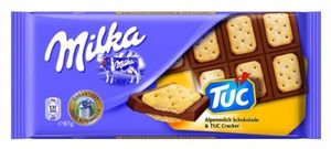 Milka Tuc Cracker čokoláda z lahodného alpského mléka 87g