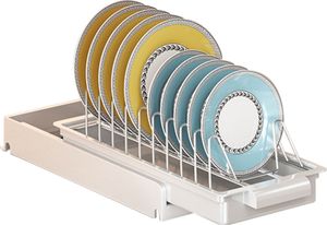 Abtropfgestell für Spülbecken, ausziehbarer Schrank-Organizer, Matal Abtropfmatte, Abtropfschale, Abtropfbrett, Abtropfgestell