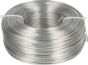 Novaliv Aluminiumdraht Ø 1,5mm I Basteldraht silber I Alu Draht zum Basteln  Blumendraht Metalldraht Biegedraht Schmuckdraht
