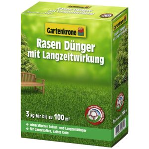 Gartenkrone Rasendünger mit Langzeitwirkung, 3 kg, 7654