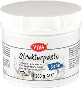 ViVA DECOR Strukturpaste grob weiß 1.200 g Künstlerqualität