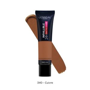 L'OREAL PARIS Unfehlbare Grundierung 24H Mattabdeckung - Mattierende und leichte Abdeckung - 155 Naturrosé