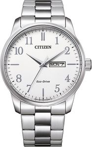 Občan BM8550-81A Eco Drive Pánské hodinky z nerezové oceli s datem stříbrná