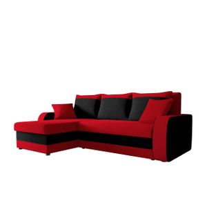 Mirjan24 Ecksofa Kris, Stilvoll Eckcouch mit Bettkasten und Schlaffunktion, L-Form Couch, Schlafsofa (Mikrofaza 0022 + Mikrofaza 0015)