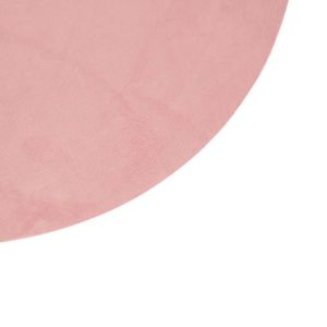 QAZQA Flacher Lampenschirm aus Velours rosa mit Gold I Messing 45 cm , Geeignet für Hängelampe