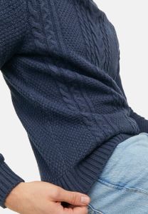 Jack & Jones Pullover Craig mit Rollkragen und Zopfmuster