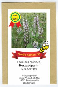 Herzgespann - Leonurus cardiaca - Zier- / Arzneipflanze - Bienenweide - 300 Samen