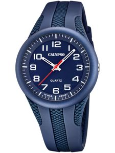 Calypso K5835/3 Uhr Herrenuhr Kautschuk blau