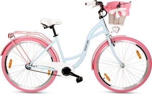 Goetze Style 28 Zoll Damen Citybike, 1-Gang Rücktrittbremse, Tiefeinstieg, Komfortfahrrad mit Korb