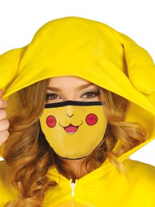gelbe Chinchilla Mund-Nasen-Maske aus Stoff