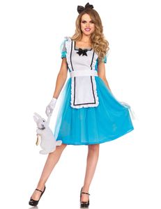 Classic Alice in Wonderland, Größen:XL, Farbe:blue. white