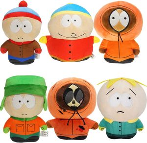 HiScooter 6 Stück South Park Plush, 18cm South Park Merch, Kenny South Park Figuren, Anime Plüsch weich gefüllte Puppe Spielzeug für Kinder