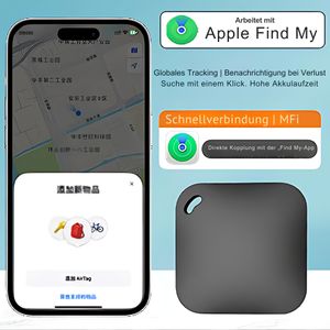 Smart Tag - Airtag kompatibel mit Apple ,,Find My''  - Schlüsselfinder, GPS Tracker, Tonbenachrichtigung bei Aktivierung der Suchfunktion