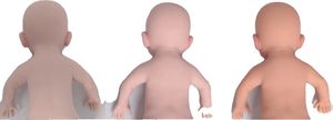 Reborn bábika, výška 45 cm, hmotnosť 2,7 kg, Tan 45 cm 2,7 kg, s kostrou