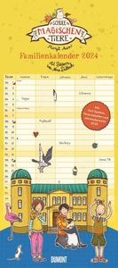 Schule der magischen Tiere Familienkalender 2024 - Wandkalender - Familienplaner mit 5 Spalten - Format 22 x 49,5 cm