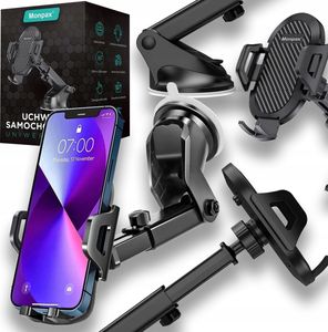 Uchwyt Do Samochodu Na Telefon Szybę Kokpit Deskę Mocny Samochodowy