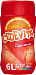 Cedevita Blutorange (crvena narandza) 9 Vitamine, Instant Pulver Vitamin Getränke mix, 455 g, macht 6 L Saft alkoholfreie