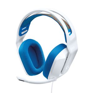 Logitech G335 Wired Gaming Headset, Flip-Mikrofon, 3,5-mm-Buchse, viskoelastische Schaumstoff-Ohrpolster, Kompatibelmit PC, PlayStation, Xbox, Nintendo Switch - White