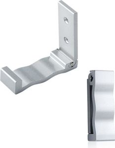 2er Set Faltbare Wandhaken | multifunktionaler Klapphaken | 90° Grad Wandhandtuchhaken | Kopfhörerhalter - Farbe [silber] - Kleiderhaken aus Aluminiumlegierung | Garderobenhaken | Wandhandtuchhaken