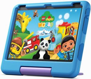 Dětský tablet Amazon Fire HD 10 2023, 25,6 cm (10,1") displej Full HD (1080p), 32 GB paměti, kryt vhodný pro děti, modrý