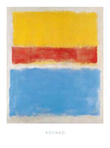 Rothko Mark Untitled Yellow-Red and Blue abstrakt Druck Grösse 60x80 Kunstdruck