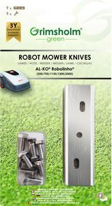 Messer für Mähroboter AL-KO Robolinho 500/700/1150/1200/2000 (für E Modelle), 9 Stück