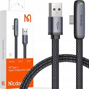 Mcdodo USB pro kabel USB-C CA-3341 6A 90 stupňů 1,8m