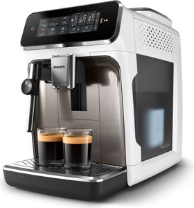 Philips Kaffeevollautomat Serie 3200, 5 Kaffeeeinstellungen, LatteGo-Milchsystem, Touch-Display, schwarz (EP3329/70)