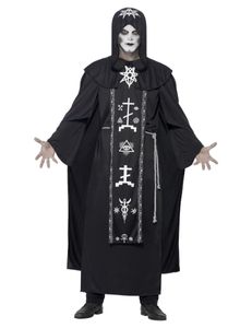 Herren Kostüm dunkler Voodoo Priester Hexer Halloween