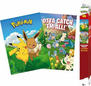ABYstyle GBYDCO084, 2 Stück(e), 170 g/m², Pokemon, Rechteckig, Junge/Mädchen, Mehrfarbig
