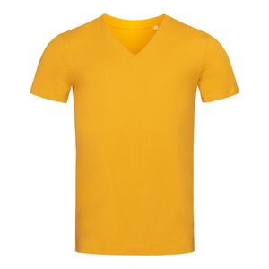 Stedman Pánske organické tričko James s výstrihom do V AB367 (2XL) (Indian Yellow)