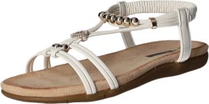 living UPDATED Damen-Sandalette Weiß, Farbe:weiß, EU Größe:42