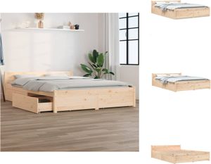 vidaXL Bett mit Schubladen 150x200 cm -  Betten & Bettgestelle