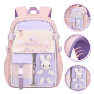 Häschen Hase Mädchen Rucksack Backpack Tasche Schultasche 45 x 32 x 17 cm – Rosa