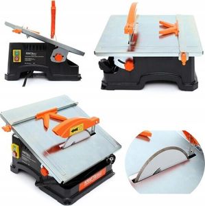 Kraft&Dele Elektro Fliesenschneidmaschine 1800W Fliesenschneider elektrisch Nass-wasser Tischfliesenschneider